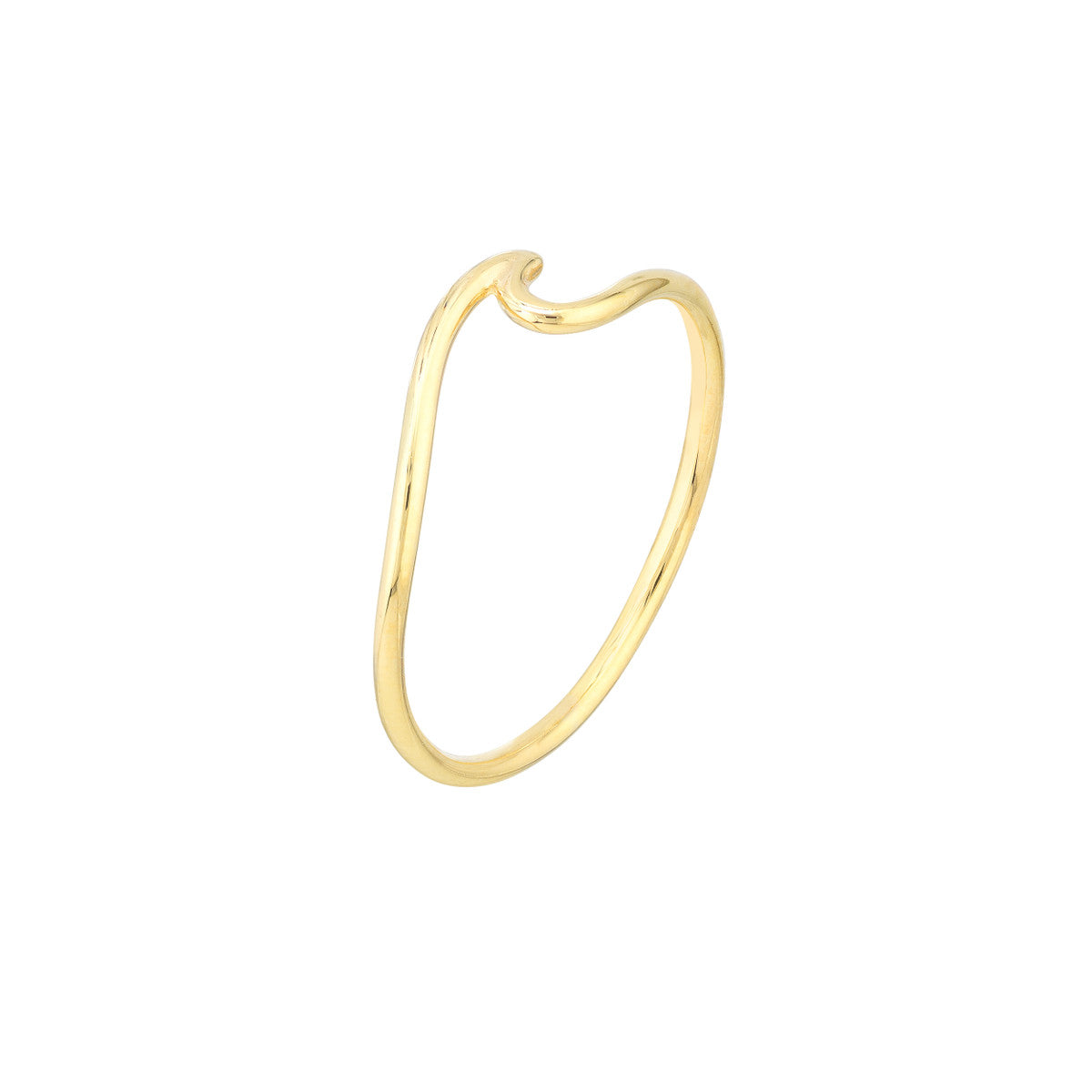 14K Yellow Gold Wave Ring Birmingham Jewelry Ring Birmingham Jewelry