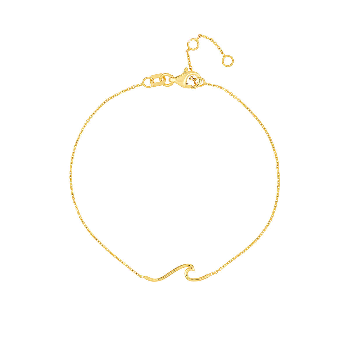 14K Yellow Gold Wave Bracelet Birmingham Jewelry Bracelet Birmingham Jewelry