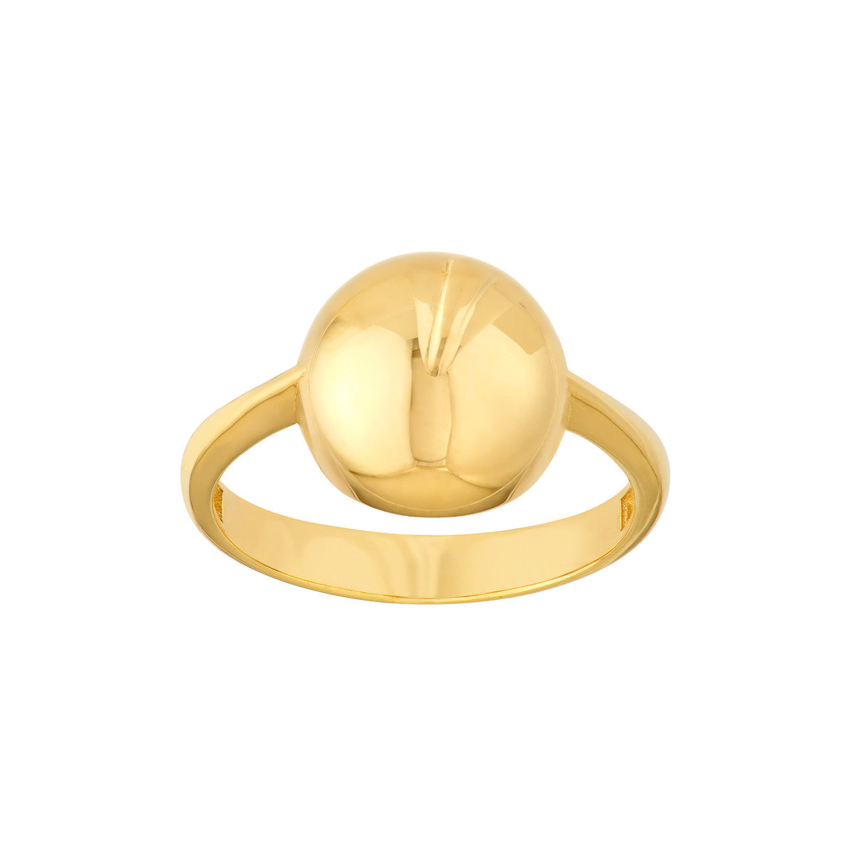 14K Yellow Gold Puffy Round Ring Birmingham Jewelry Ring Birmingham Jewelry