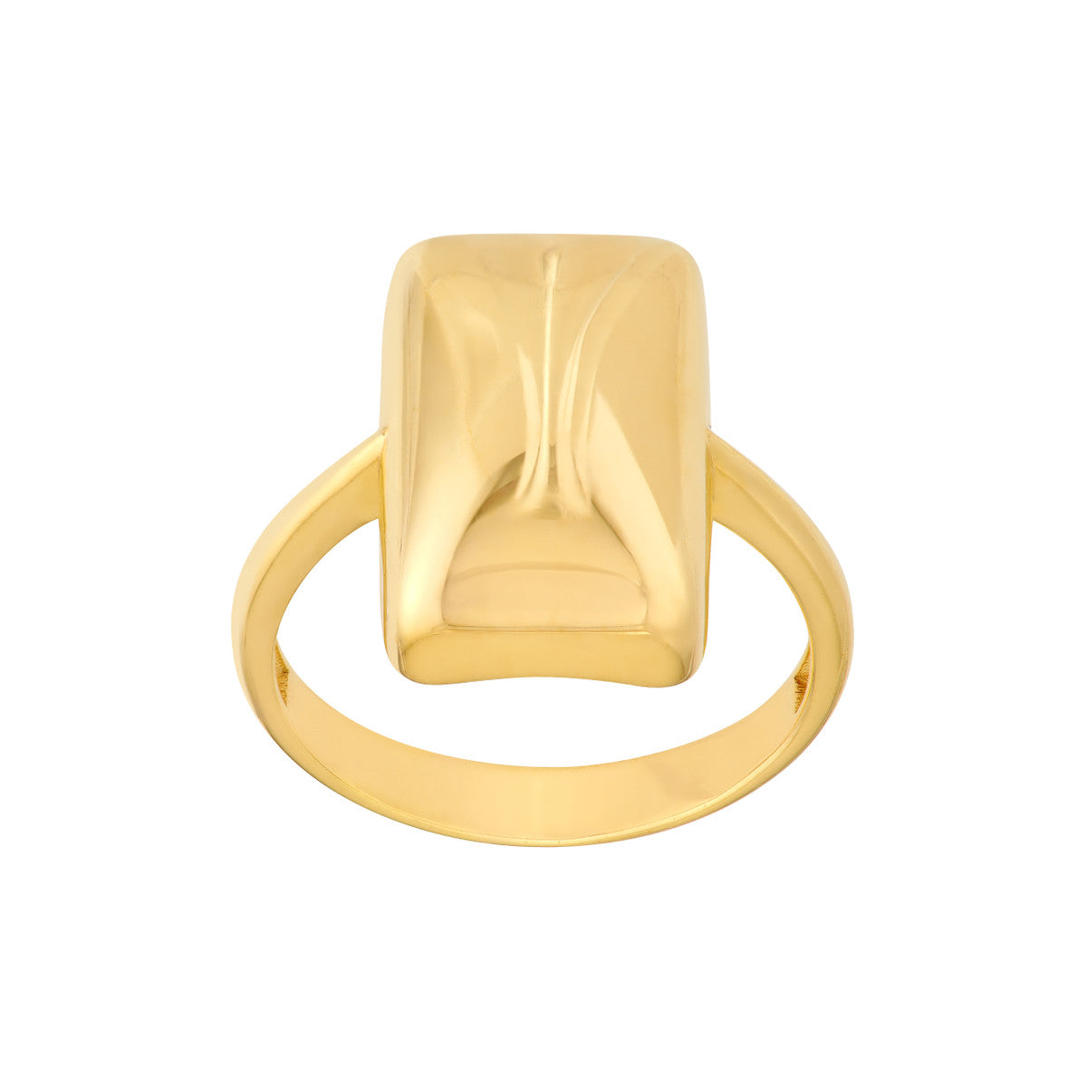 14K Yellow Gold Rectangle Ring Birmingham Jewelry Ring Birmingham Jewelry