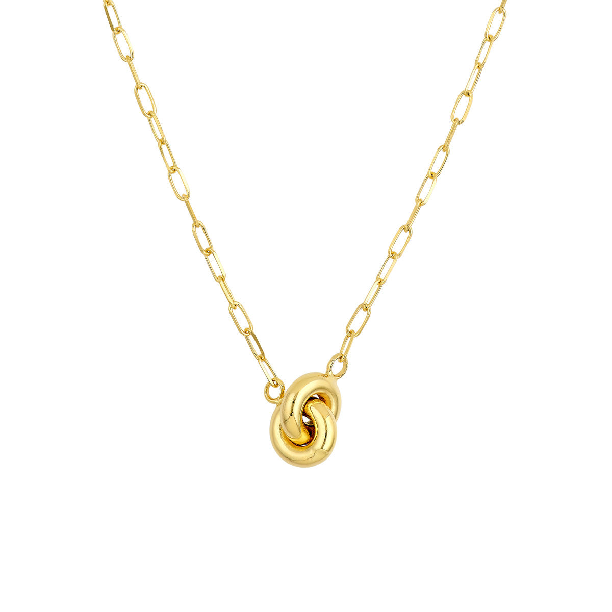 14K Yellow Gold D/C Knot Forzentina Necklace