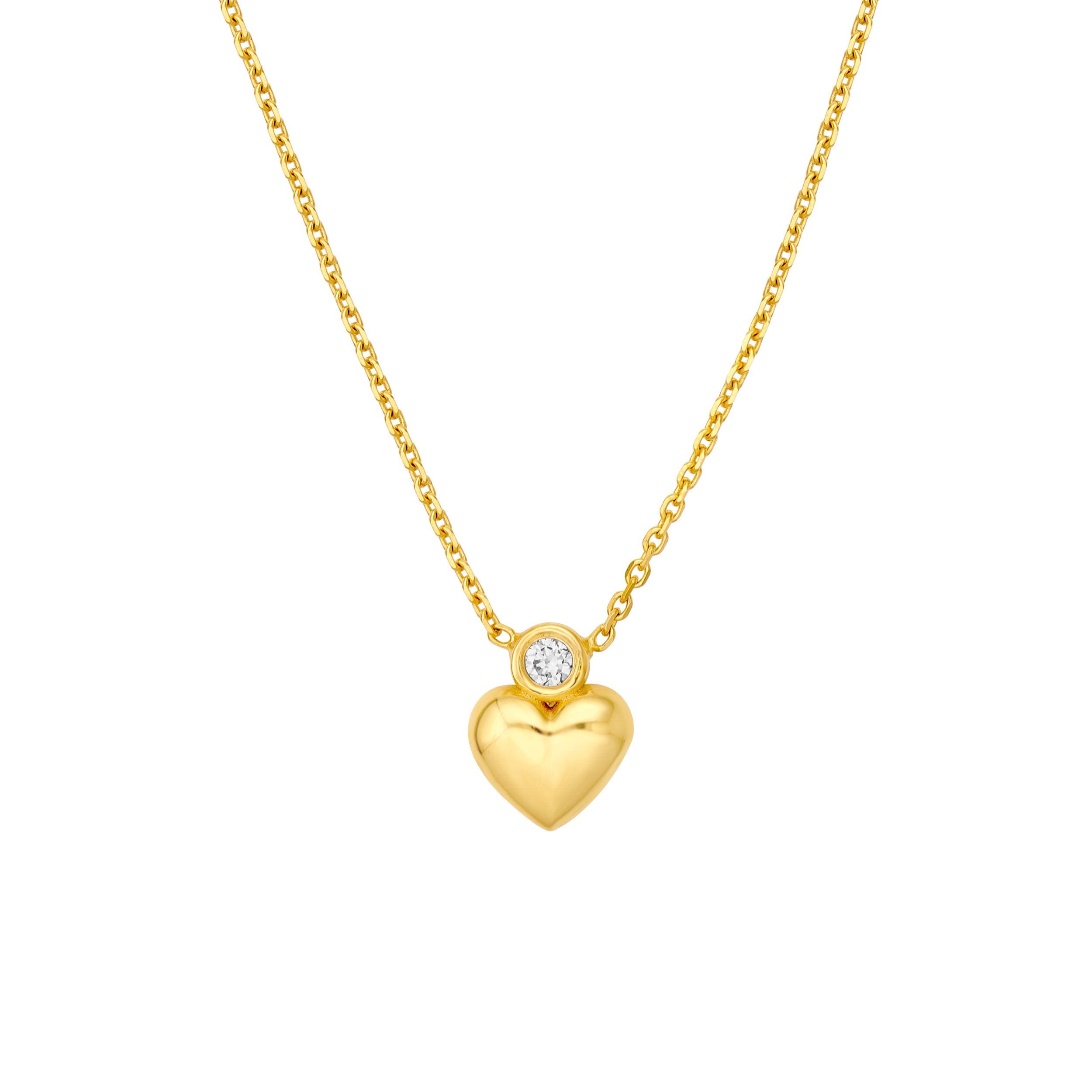 14K Yellow Gold So You Diamond Heart Necklace Birmingham Jewelry Necklace Birmingham Jewelry