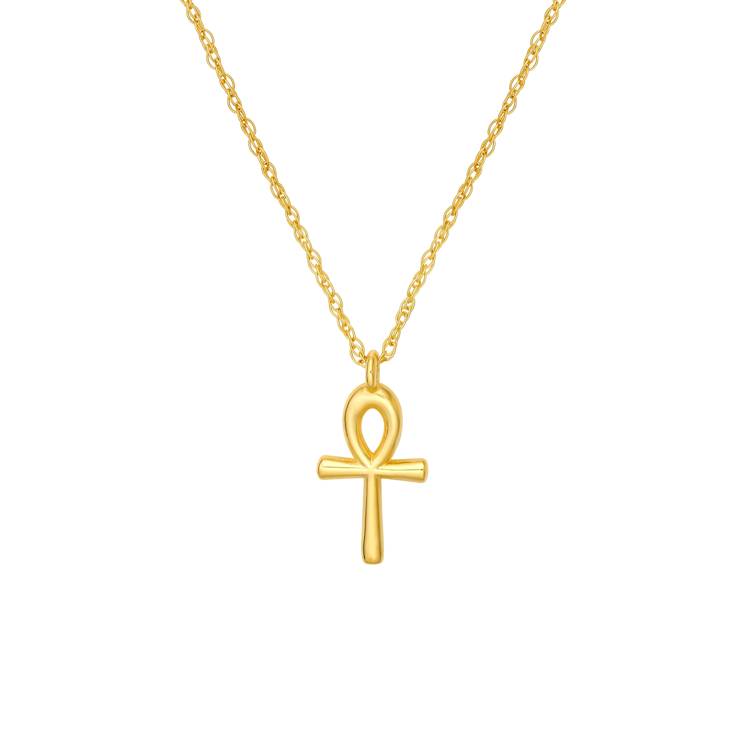 14K Yellow Gold So You Ankh Cross Pendant Necklace Birmingham Jewelry Necklace Birmingham Jewelry