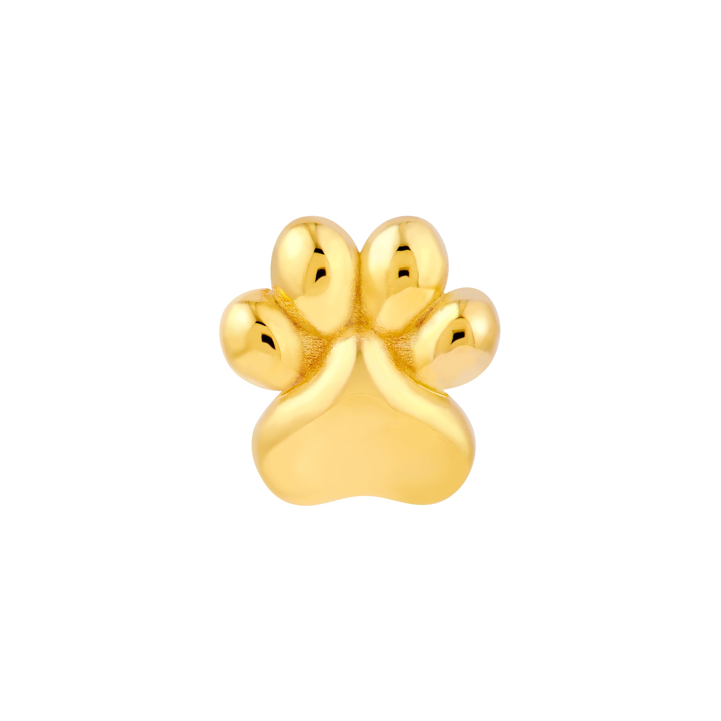 14K Yellow Gold Dog Paw Stud Earrings Birmingham Jewelry Earrings Birmingham Jewelry