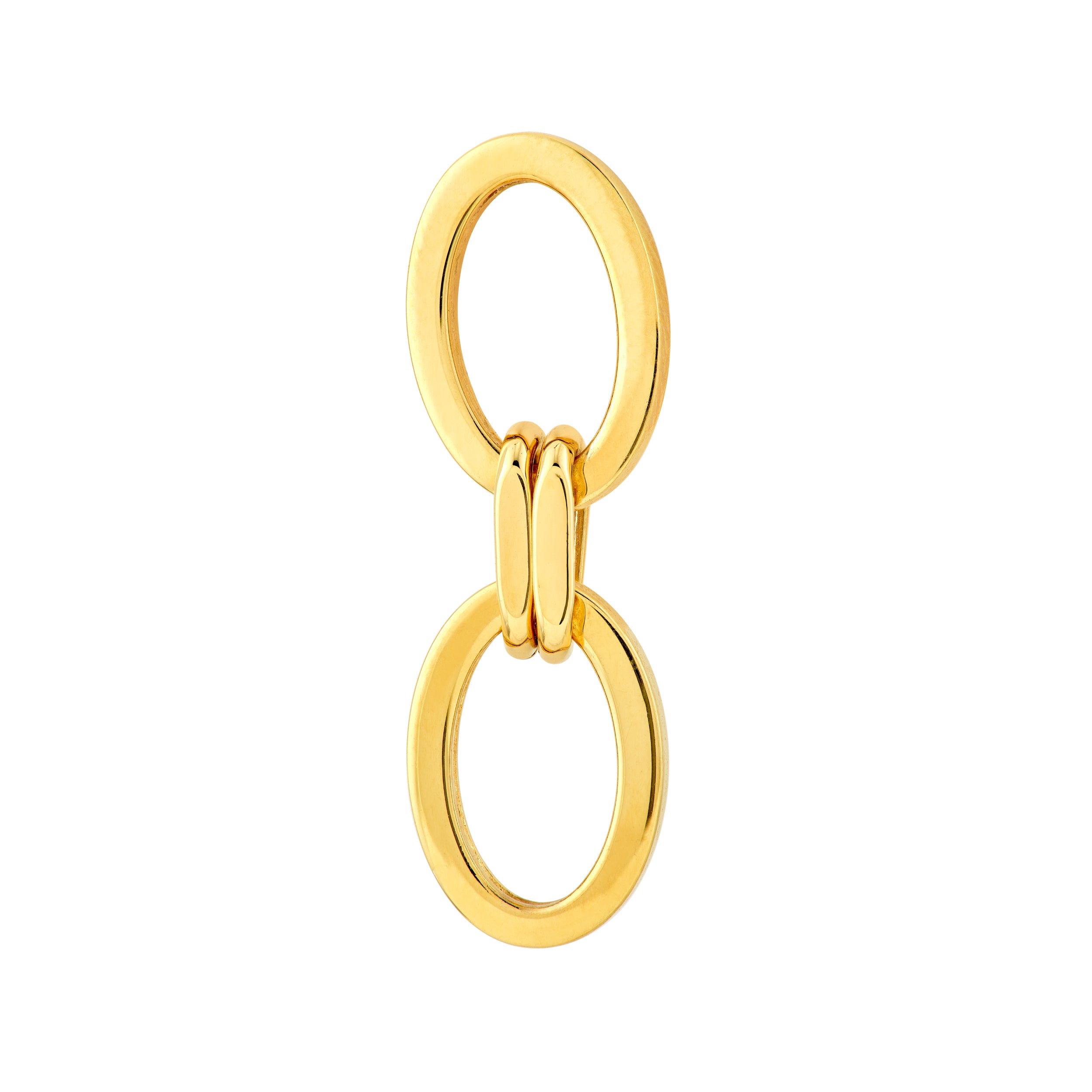 14K Yellow Gold Double Link Dangle Earrings Birmingham Jewelry Earrings Birmingham Jewelry