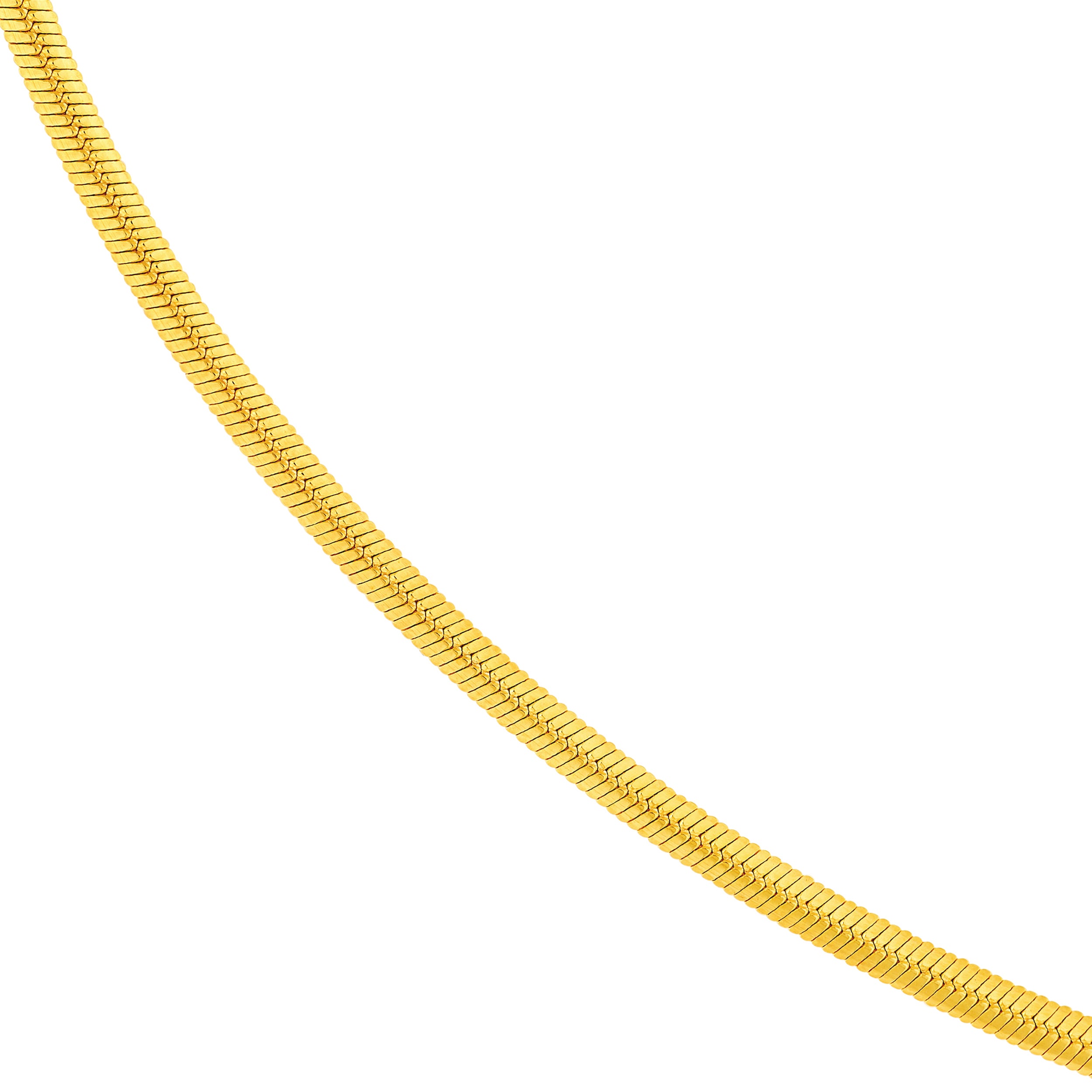 14K Yellow Gold 2.30mm Oval Snake Chain Birmingham Jewelry Gold Chain Birmingham Jewelry