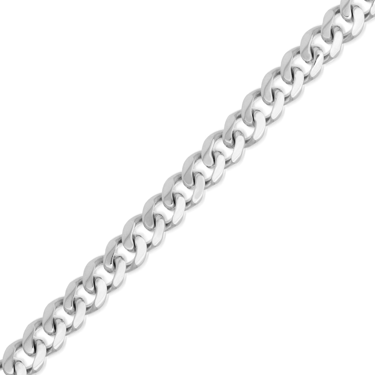 Sterling Silver 7.30mm Miami Cuban Chain with Lobster Lock Birmingham Jewelry Sterling Silver Chain Birmingham Jewelry