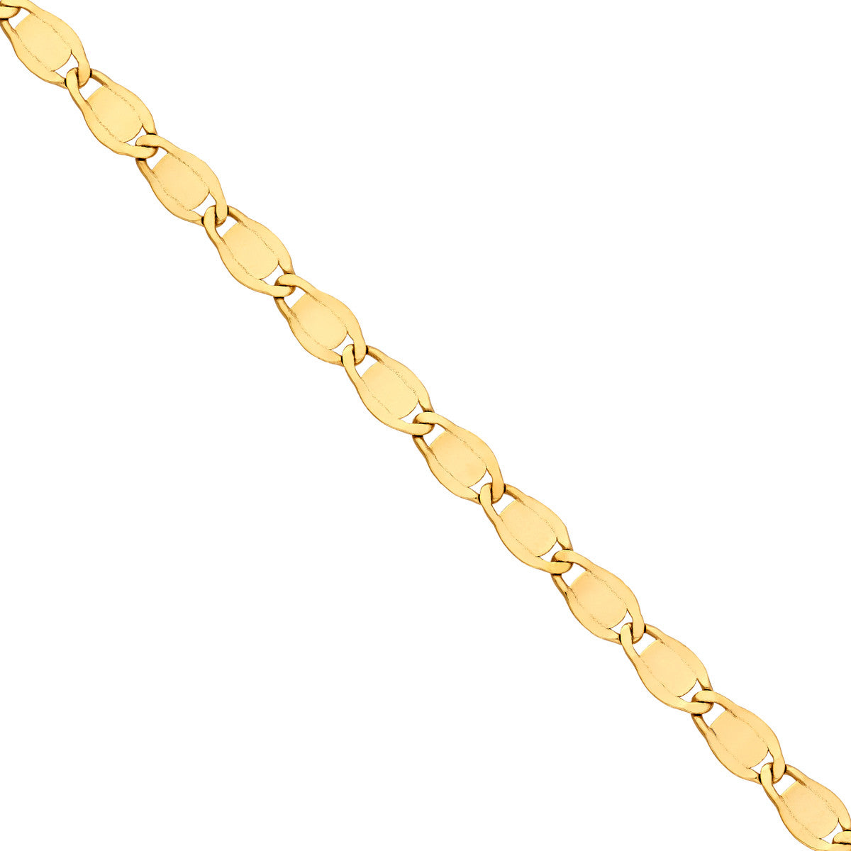 14K Yellow Gold 3.35mm D/C Valentino Chain