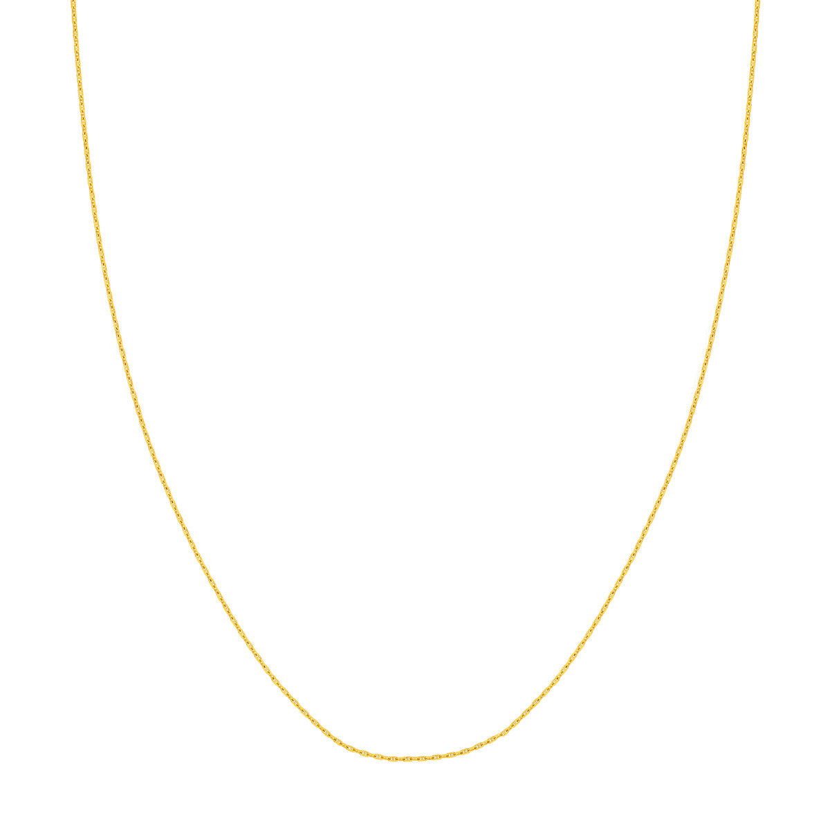 14K Yellow Gold 1.05mm D/C Anchor Chain