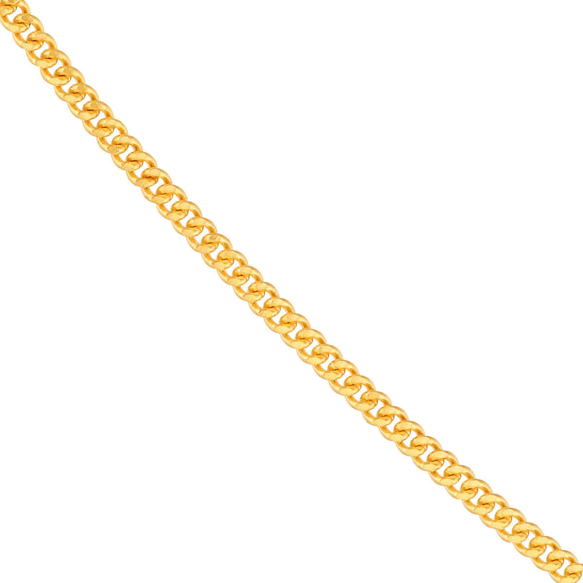 14K Yellow Gold 1.05mm Curb Chain
