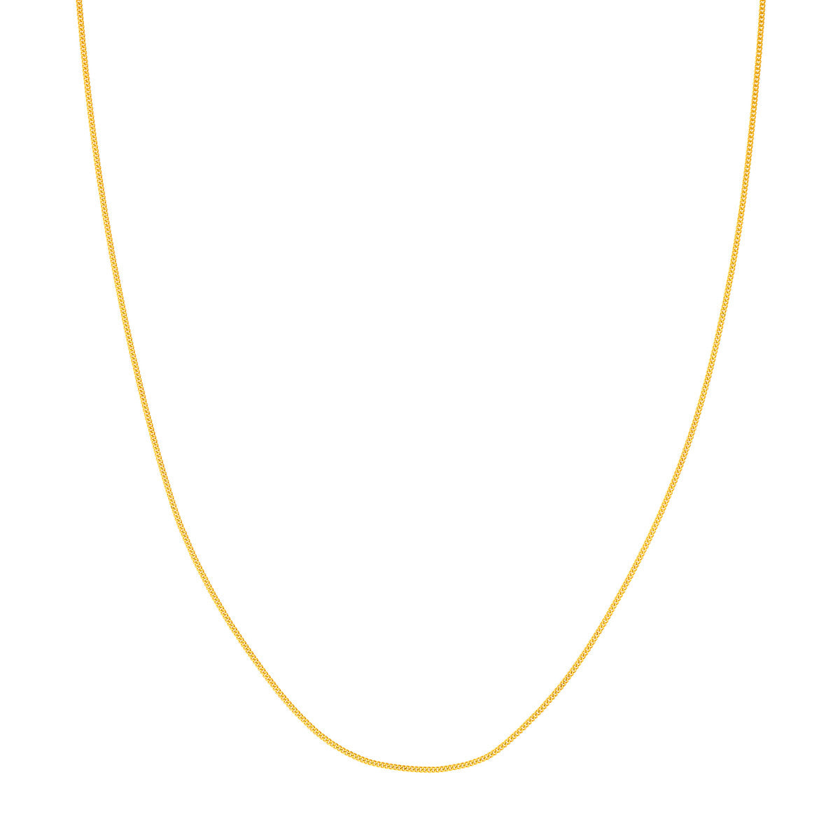 14K Yellow Gold 1.05mm Curb Chain