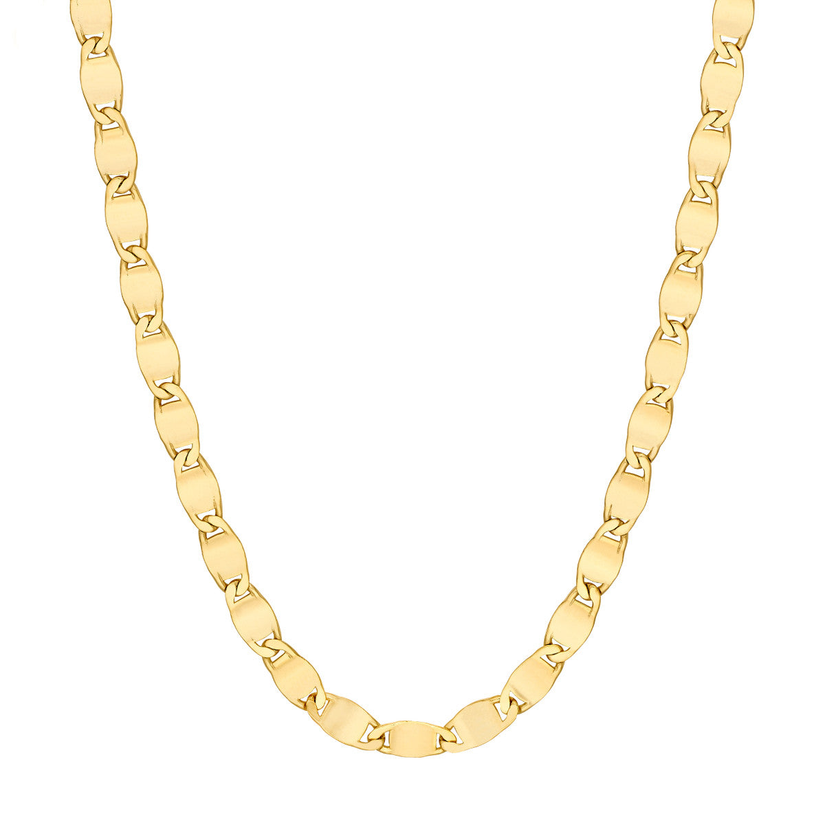 14K Yellow Gold 4.20mm D/C Valentino Chain