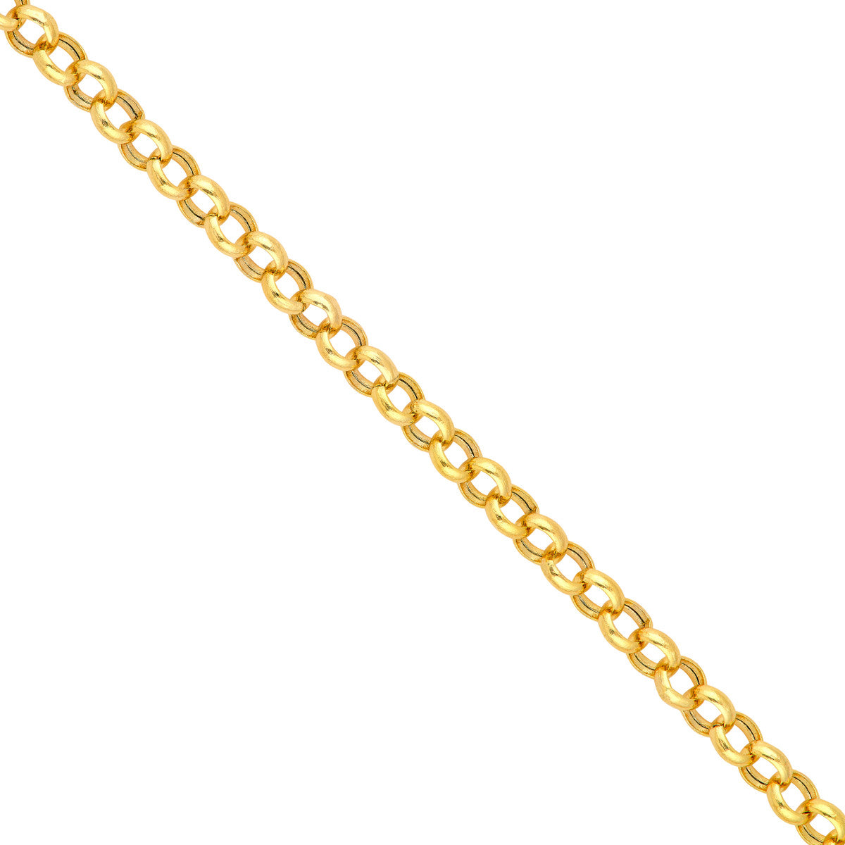 14K Yellow Gold 2.80mm Hollow Rolo Chain