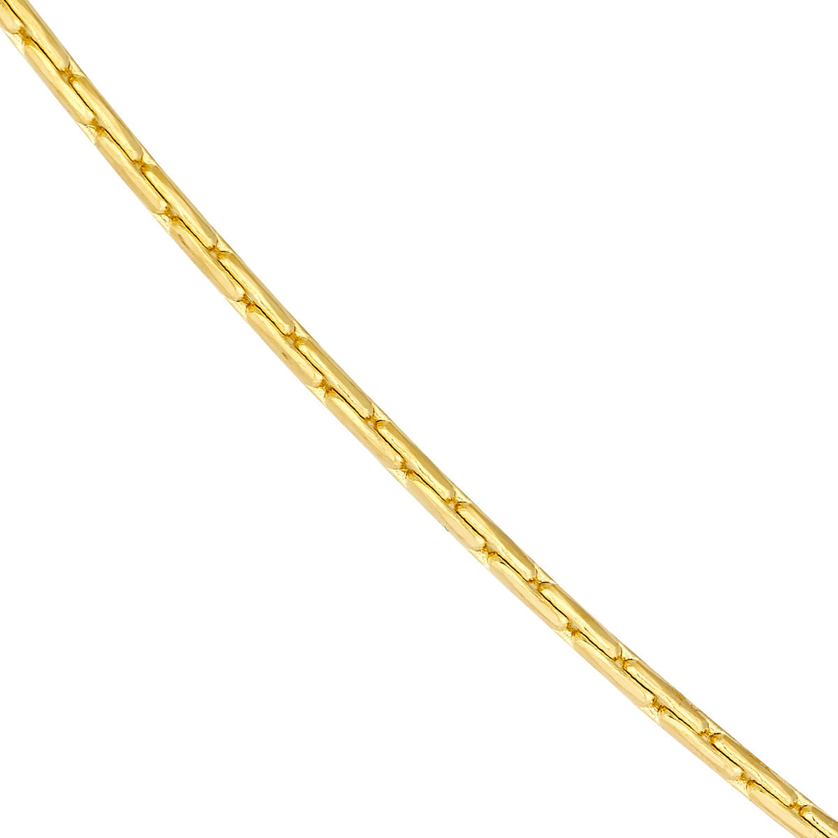 14K Yellow Gold 0.80mm D/C Round Forzentina Chain