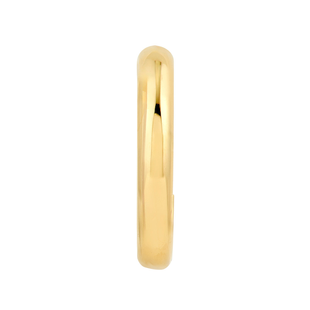 14K Yellow Gold 12.75mm Medium J Hoop Earring