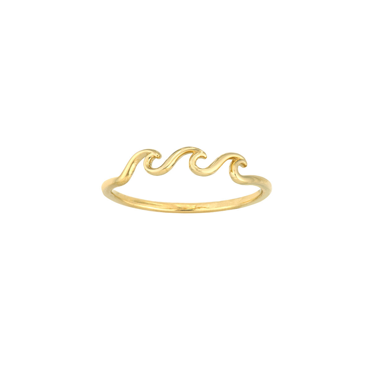 14K Yellow Gold Triple Wave Ring Birmingham Jewelry Ring Birmingham Jewelry