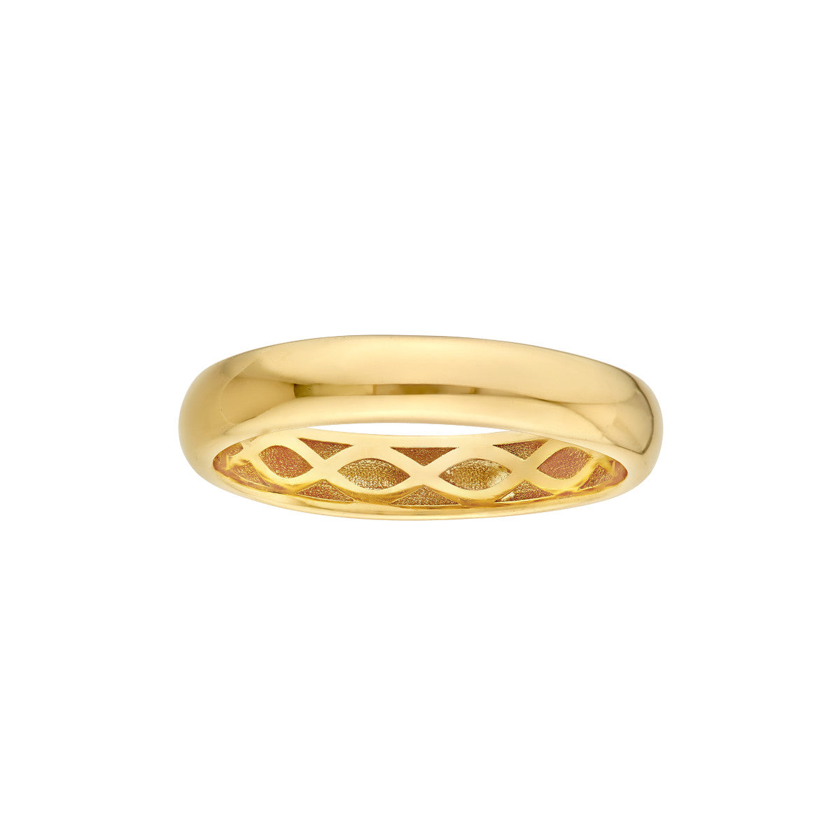 14K Yellow Gold Round Band