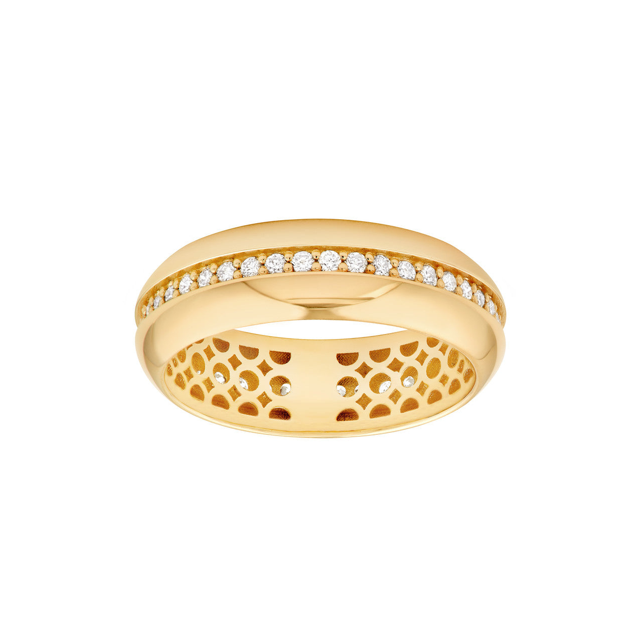 14K Yellow Gold 3/8tcw Diamond Channel Band