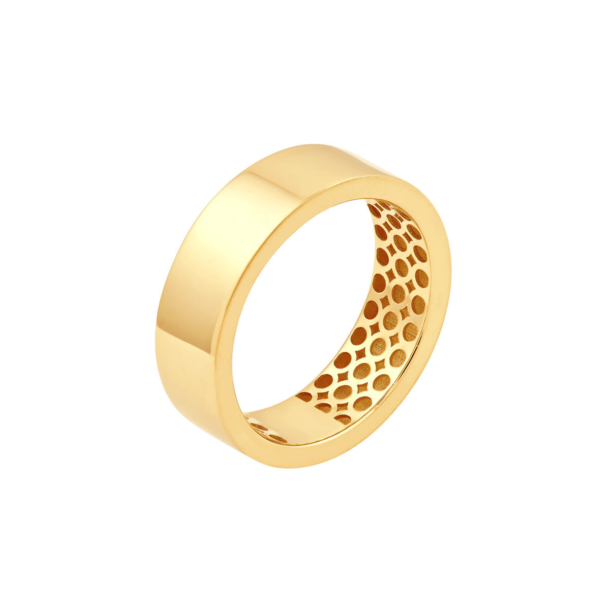 14K Yellow Gold Flat Band