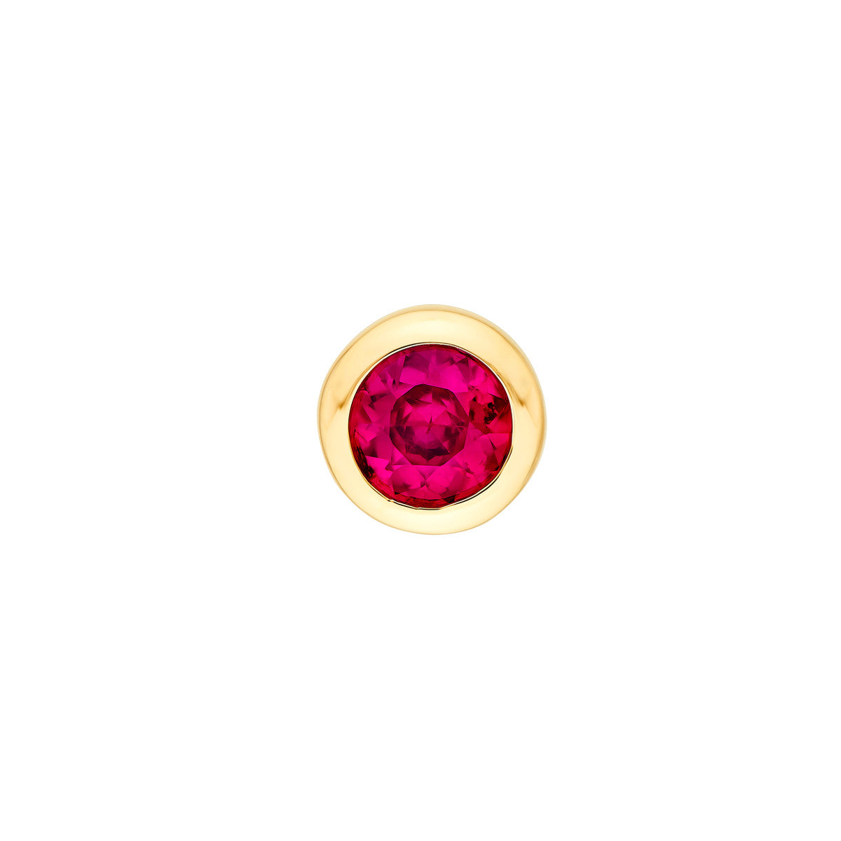 14K Yellow Gold 3.00mm Round Ruby Stud Earrings Birmingham Jewelry Earrings Birmingham Jewelry