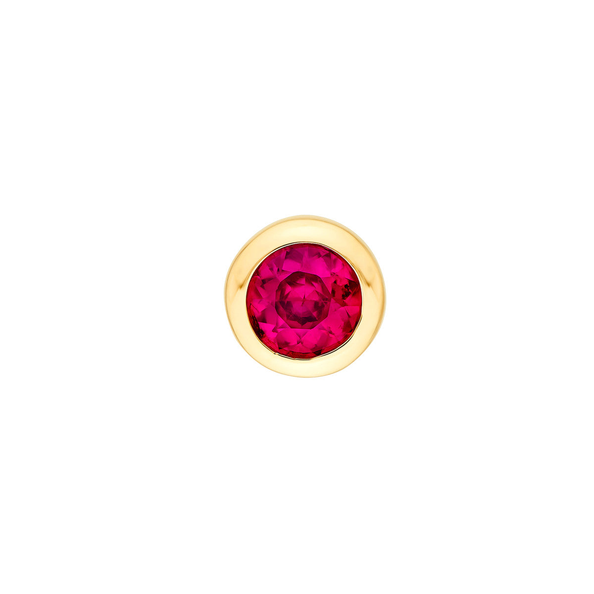 14K Yellow Gold 4.00mm Round Ruby Stud Earrings Birmingham Jewelry Earrings Birmingham Jewelry