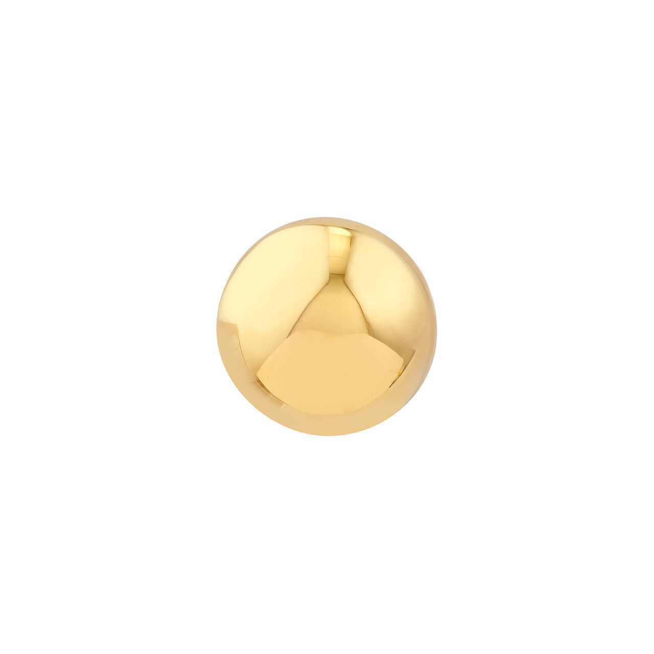 14K Yellow Gold 10.00mm Polished Ball Stud Earrings