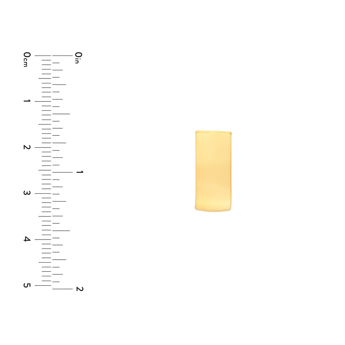 14K Yellow Gold 8.00mm Small Flat Oval Tube J Hoop Earrings Birmingham Jewelry Earrings Birmingham Jewelry