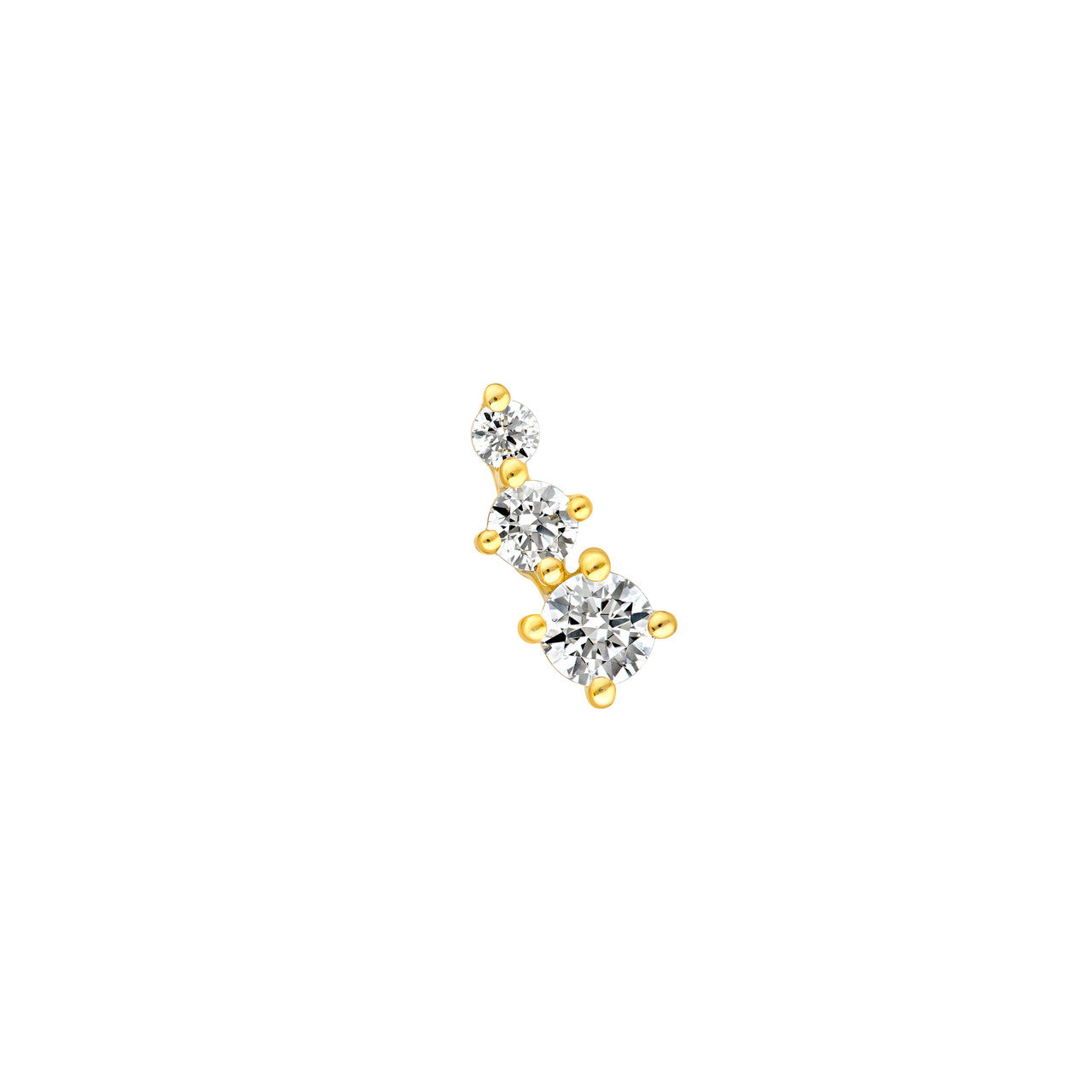 14K Gold Diamond Graduated Earrings Birmingham Jewelry Earrings Birmingham Jewelry