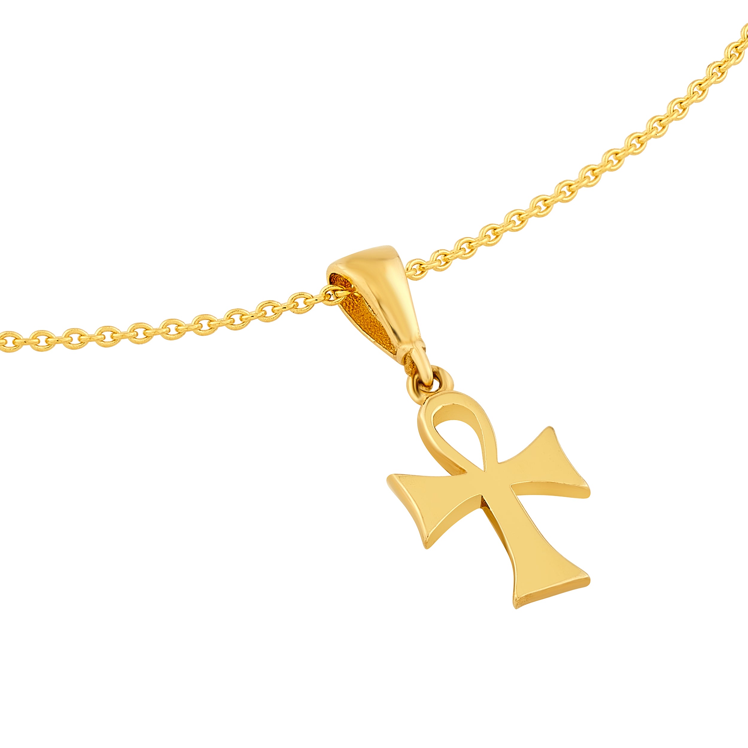 14K Yellow Gold Ankh Cross Pendant Birmingham Jewelry Pendant Birmingham Jewelry