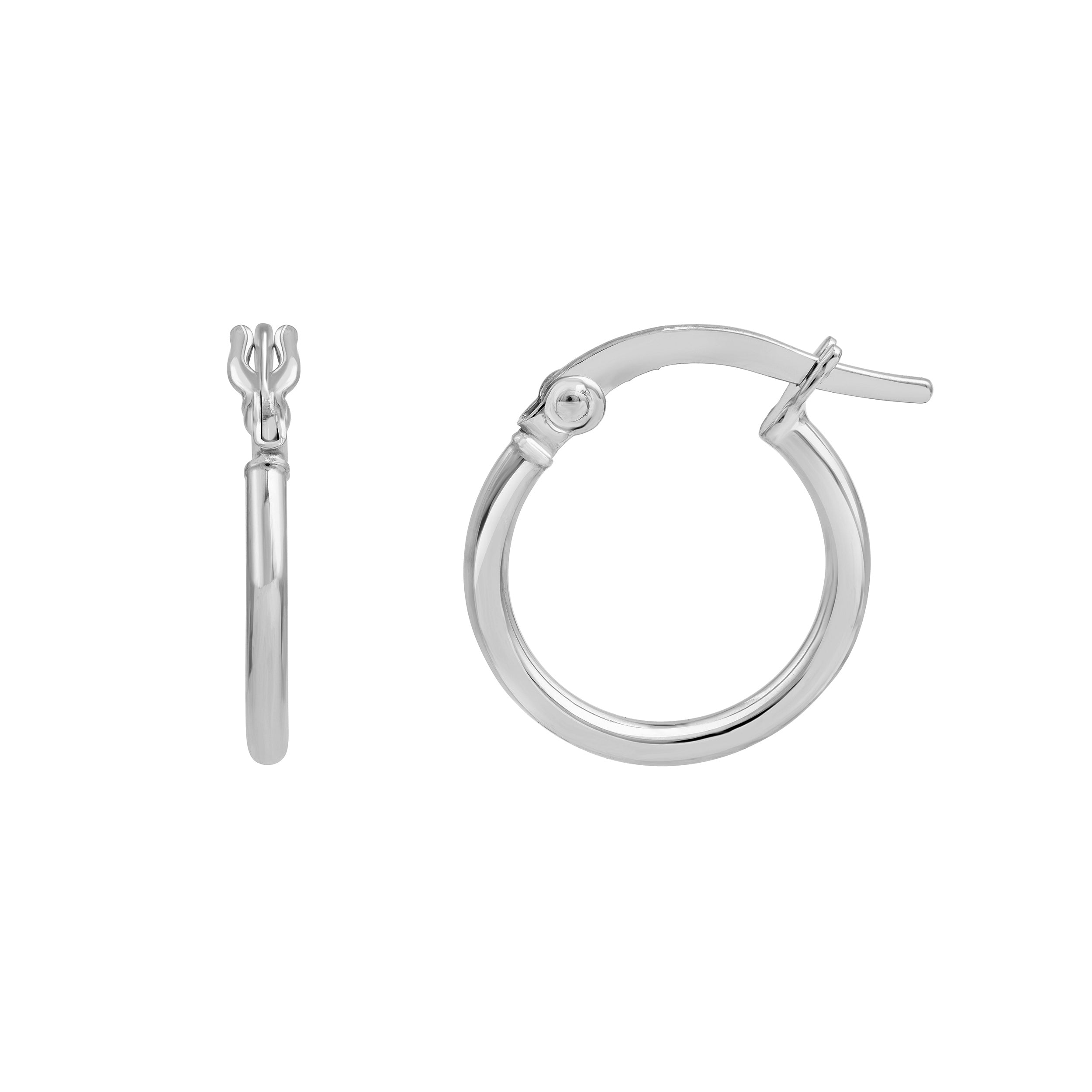 14K Gold 10.00mm Round Hoop Earrings Birmingham Jewelry Earrings Birmingham Jewelry
