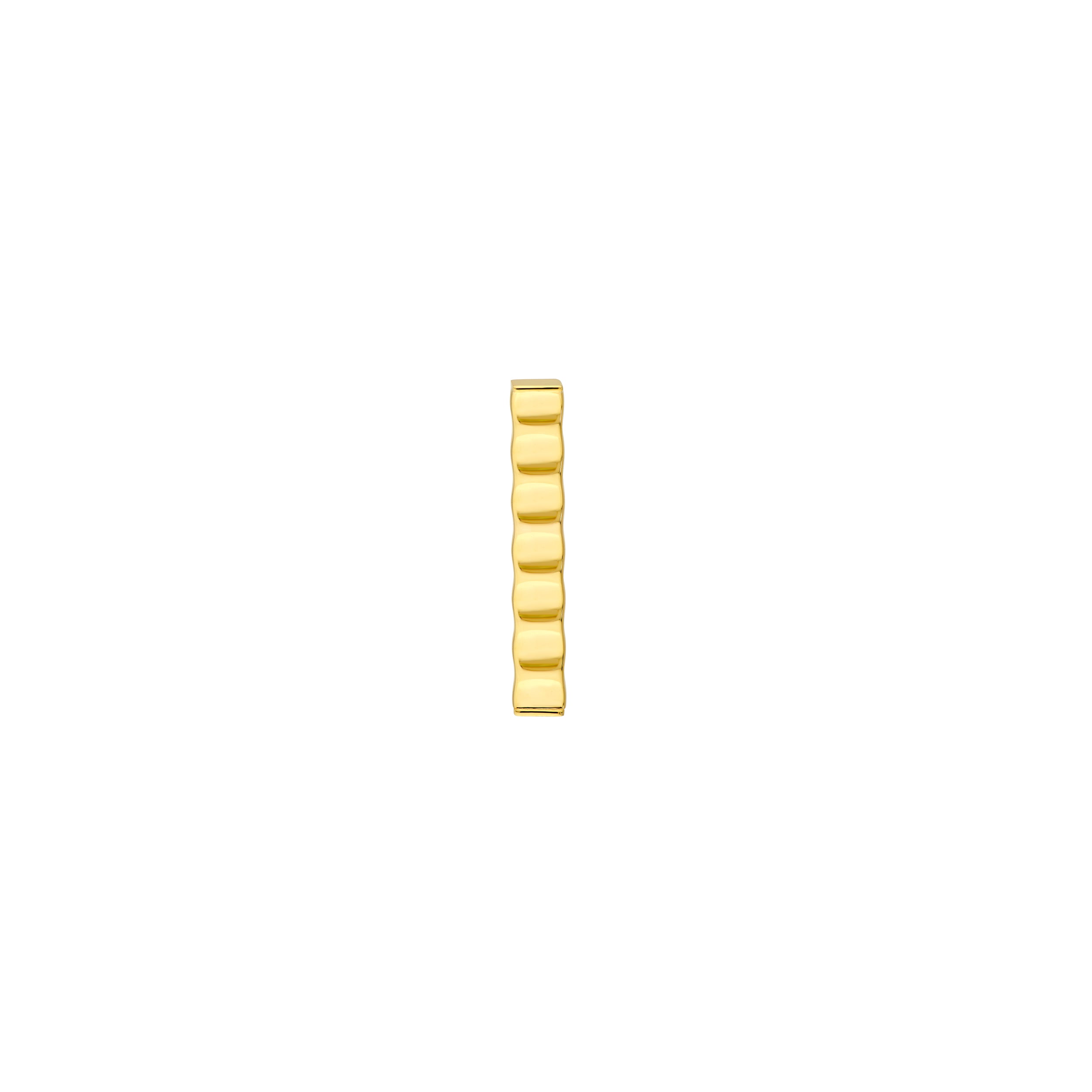 14K Yellow Gold 3.40mm Linear Bar Stud Earrings Birmingham Jewelry Earrings Birmingham Jewelry
