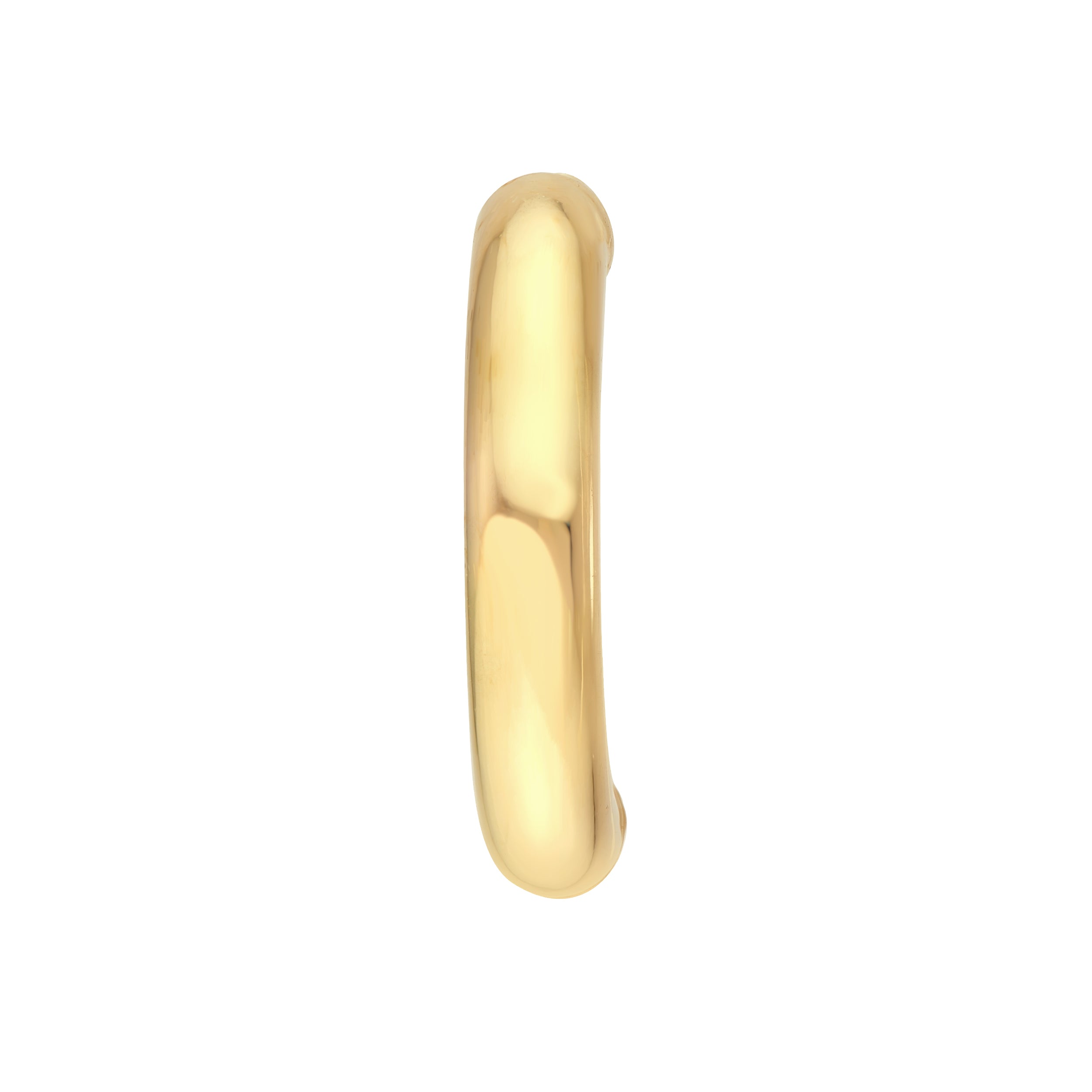 14K Yellow Gold 2.00mm Half Round Hoop Earrings Birmingham Jewelry Earrings Birmingham Jewelry