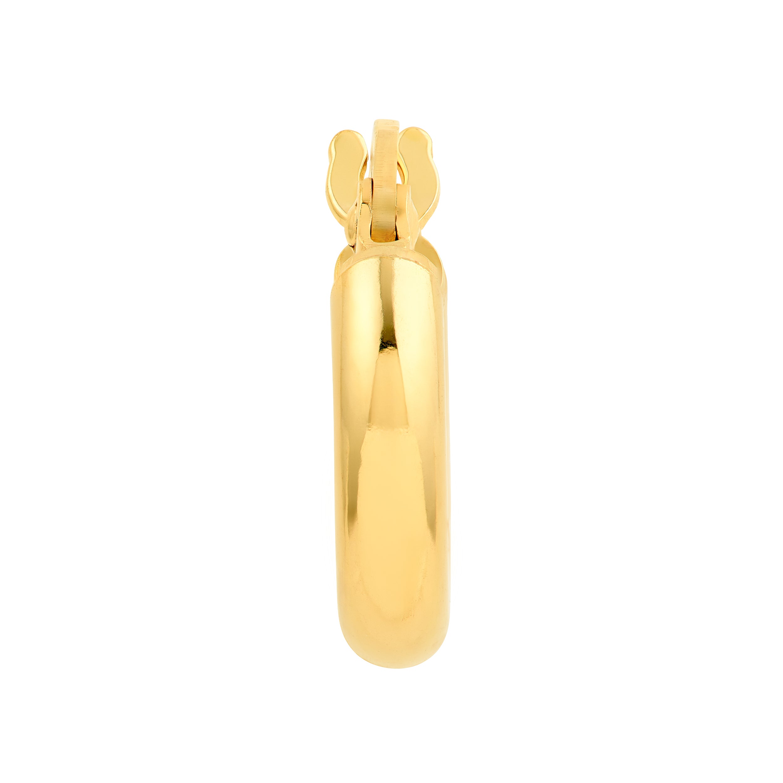 14K Yellow Gold 2.50mm Round Tube Hoop Earrings Birmingham Jewelry Earrings Birmingham Jewelry