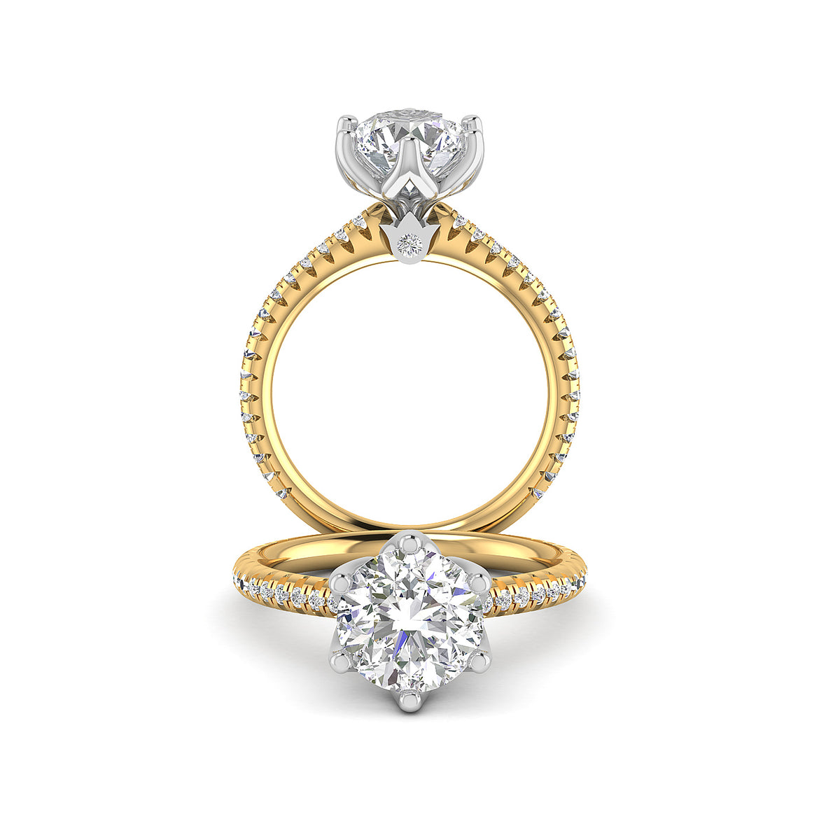 RENAISSANCE-999TR-1.2 VERRAGIO Engagement Ring Birmingham Jewelry Verragio Jewelry | Diamond Engagement Ring RENAISSANCE-986R