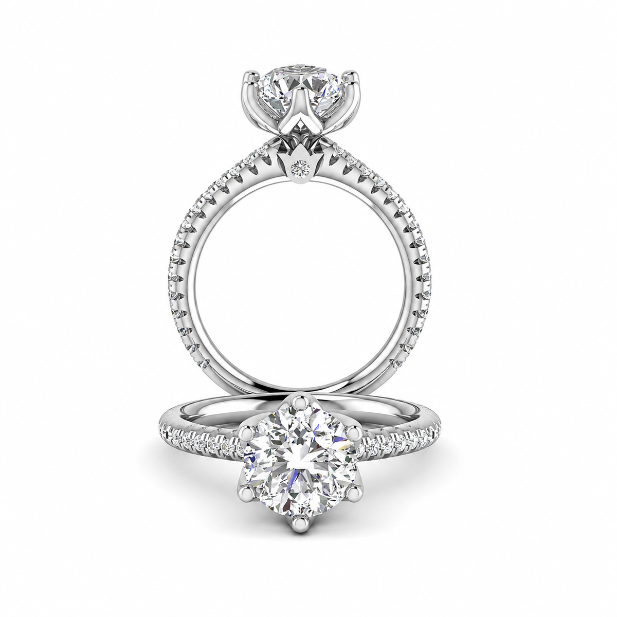 RENAISSANCE-999TR-1.2 VERRAGIO Engagement Ring Birmingham Jewelry Verragio Jewelry | Diamond Engagement Ring RENAISSANCE-986R