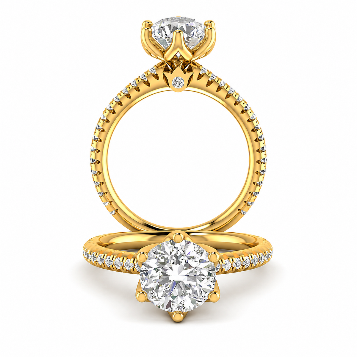RENAISSANCE-999TR-1.2 VERRAGIO Engagement Ring Birmingham Jewelry Verragio Jewelry | Diamond Engagement Ring RENAISSANCE-986R
