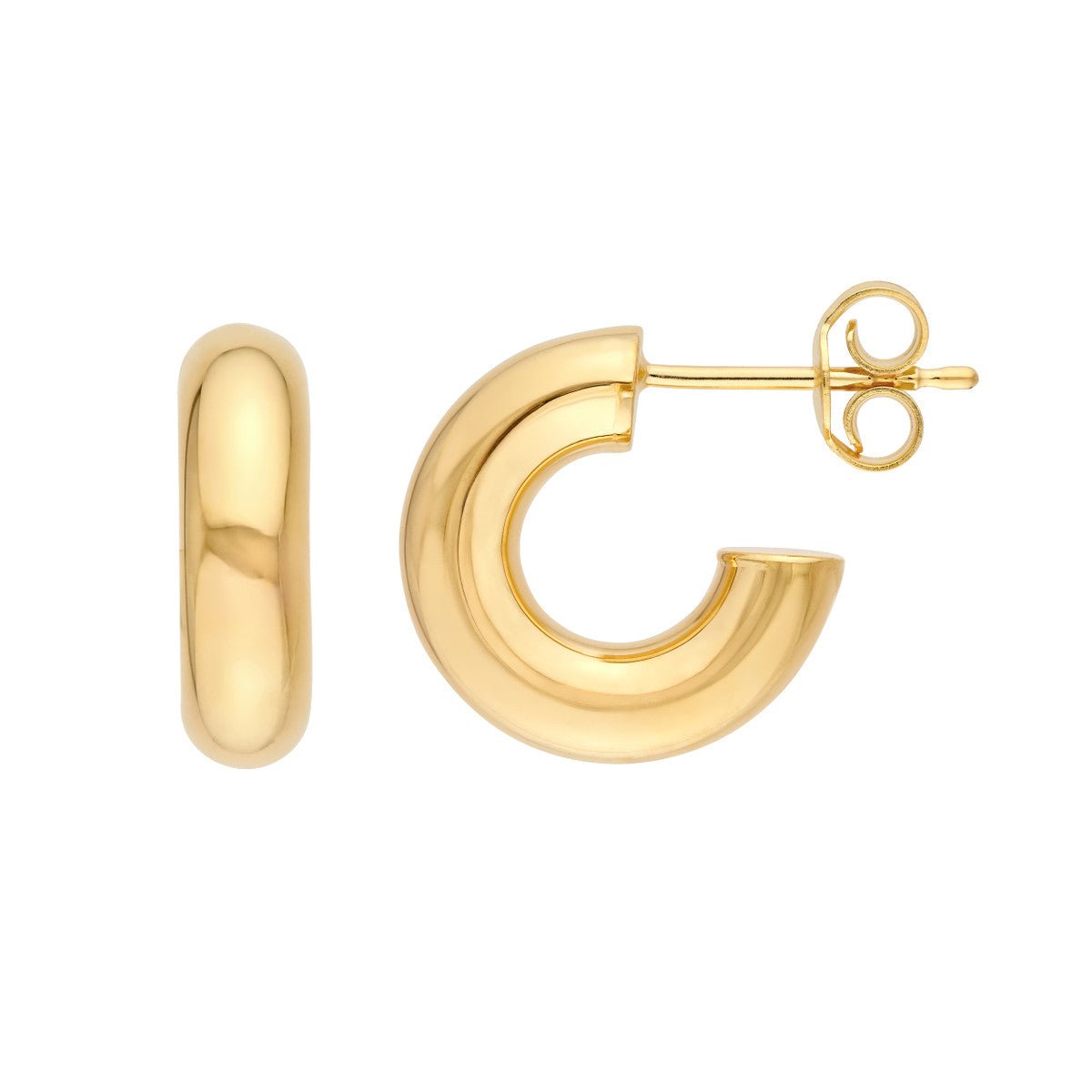 Birmingham Jewelry - 14K Gold 6.00mm ID Open Hoop Earrings - Birmingham Jewelry