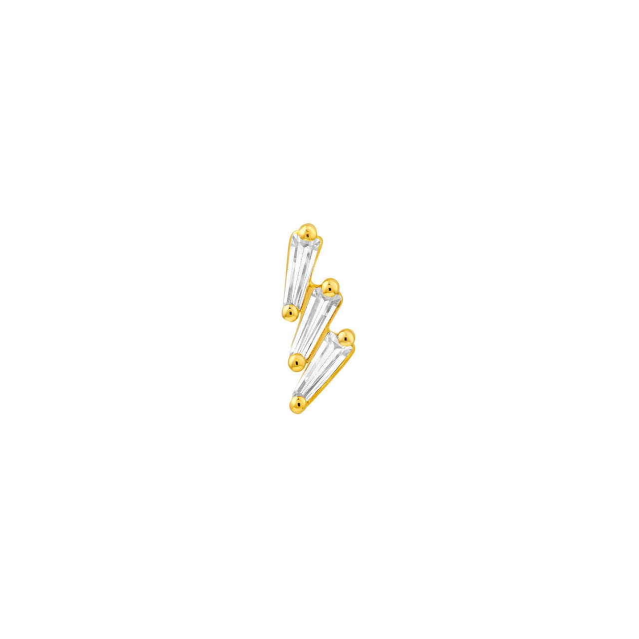 Birmingham Jewelry - 14K Gold Diamond Stacked Earrings - Birmingham Jewelry