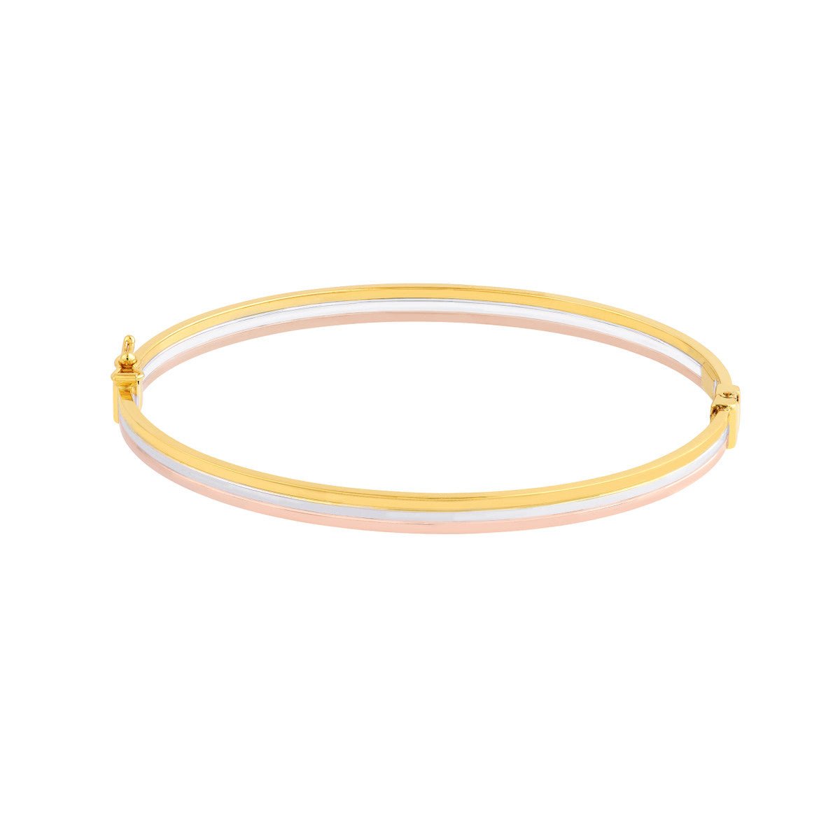 Birmingham Jewelry - 14K Tri Color Gold Bangle - Birmingham Jewelry