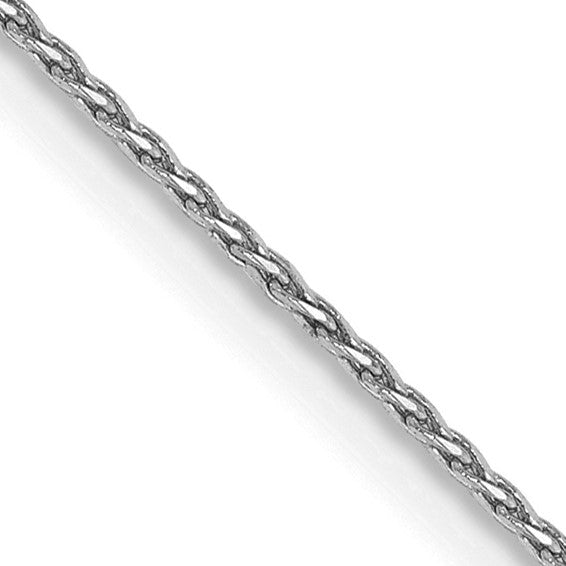 14K White Gold Diamond-Cut Parisian Wheat Chain Birmingham Jewelry Gold Chain Birmingham Jewelry