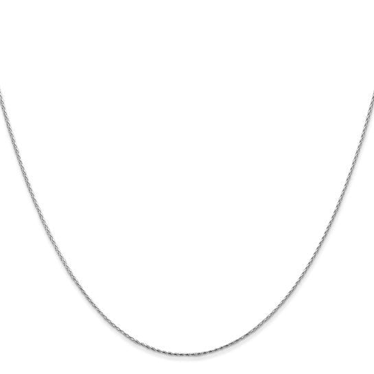 14K White Gold Diamond-Cut Parisian Wheat Chain Birmingham Jewelry Gold Chain Birmingham Jewelry