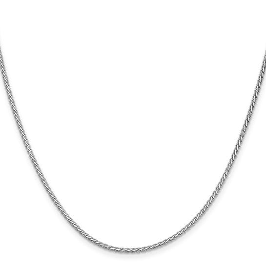 14K White Gold Flat Wheat Chain Birmingham Jewelry Gold Chain Birmingham Jewelry