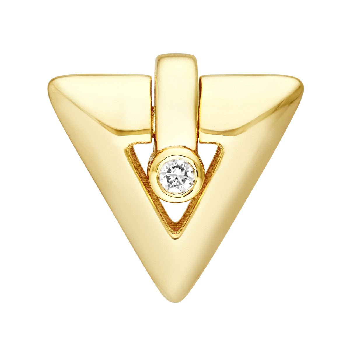 14K Yellow Diamond Arrow Dangle Earrings Birmingham Jewelry Earrings Birmingham Jewelry