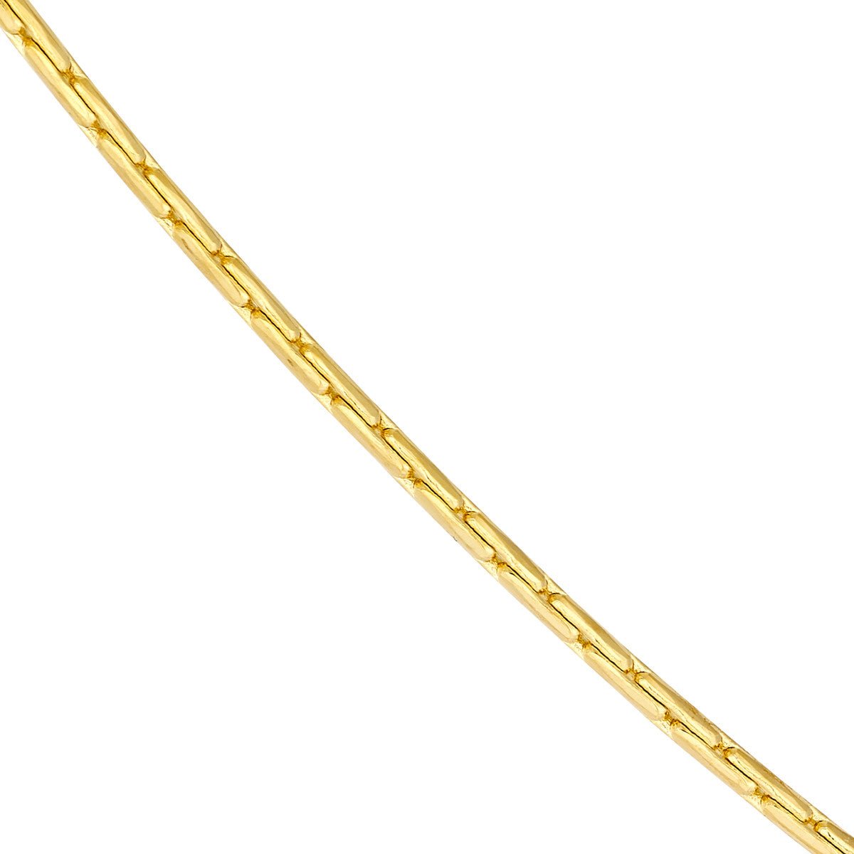Birmingham Jewelry - 14K Yellow Gold 0.80mm D/C Round Forzentina Chain - Birmingham Jewelry