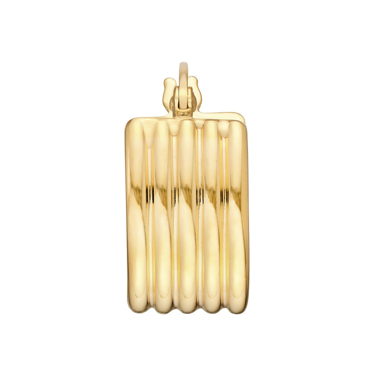 14K Yellow Gold 10.00mm Polished Line Wide Hoop Earrings Birmingham Jewelry Earrings Birmingham Jewelry