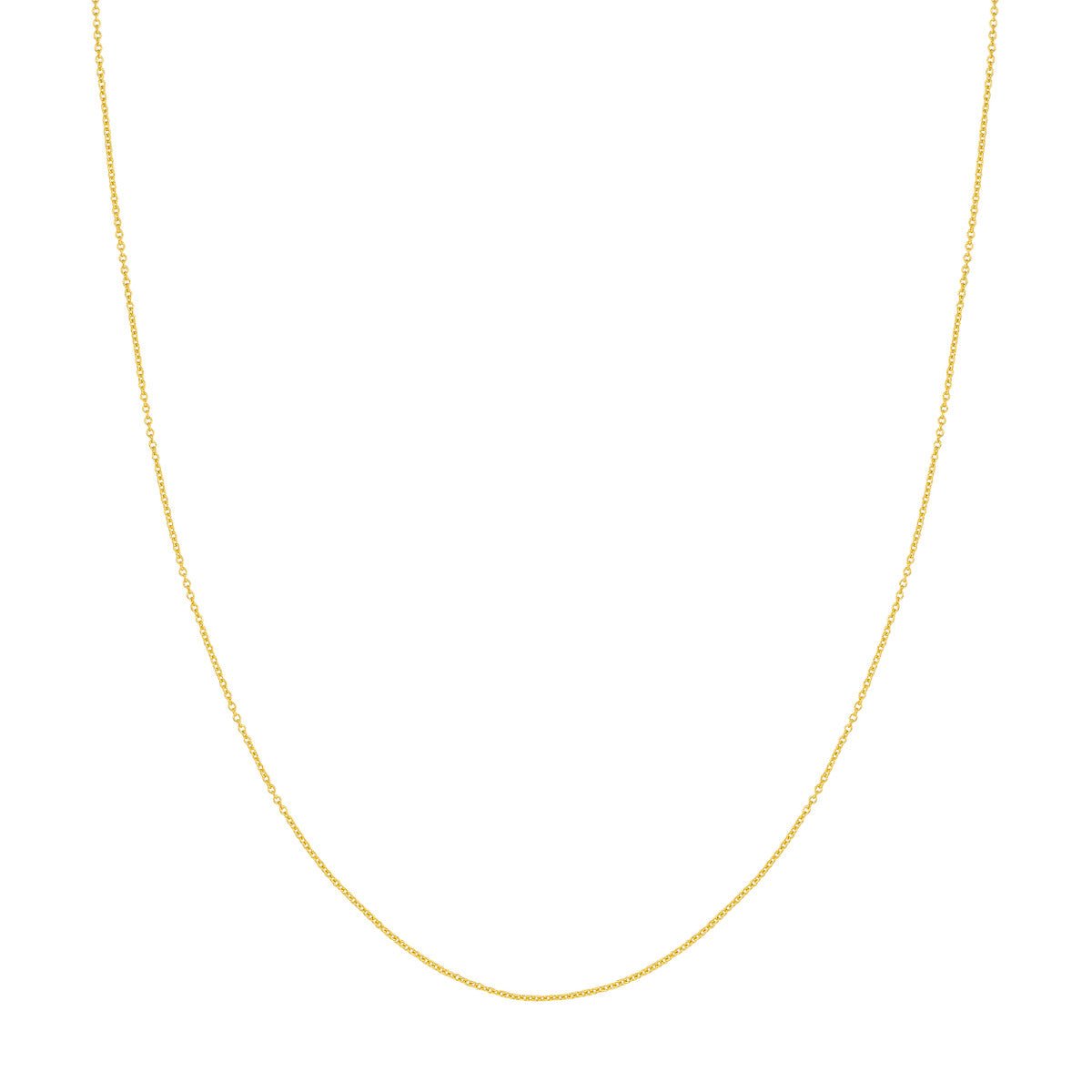14K Yellow Gold 1.05mm Open Cable Chain Birmingham Jewelry Gold Chain Birmingham Jewelry