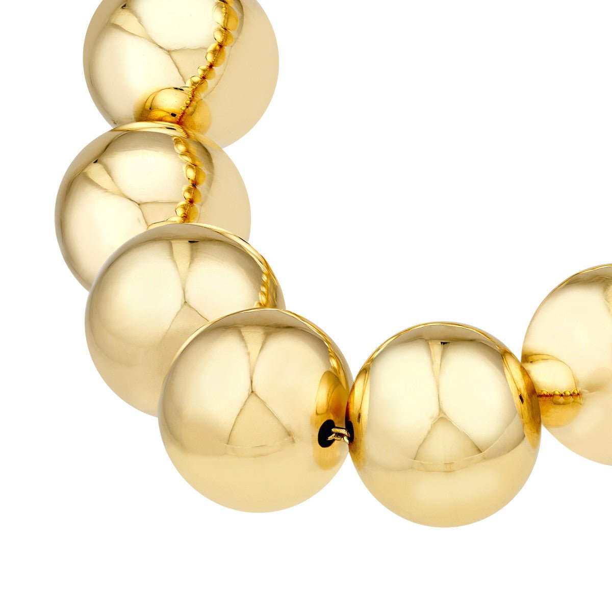 Birmingham Jewelry - 14K Yellow Gold 12.00mm Beaded Bracelet - Birmingham Jewelry