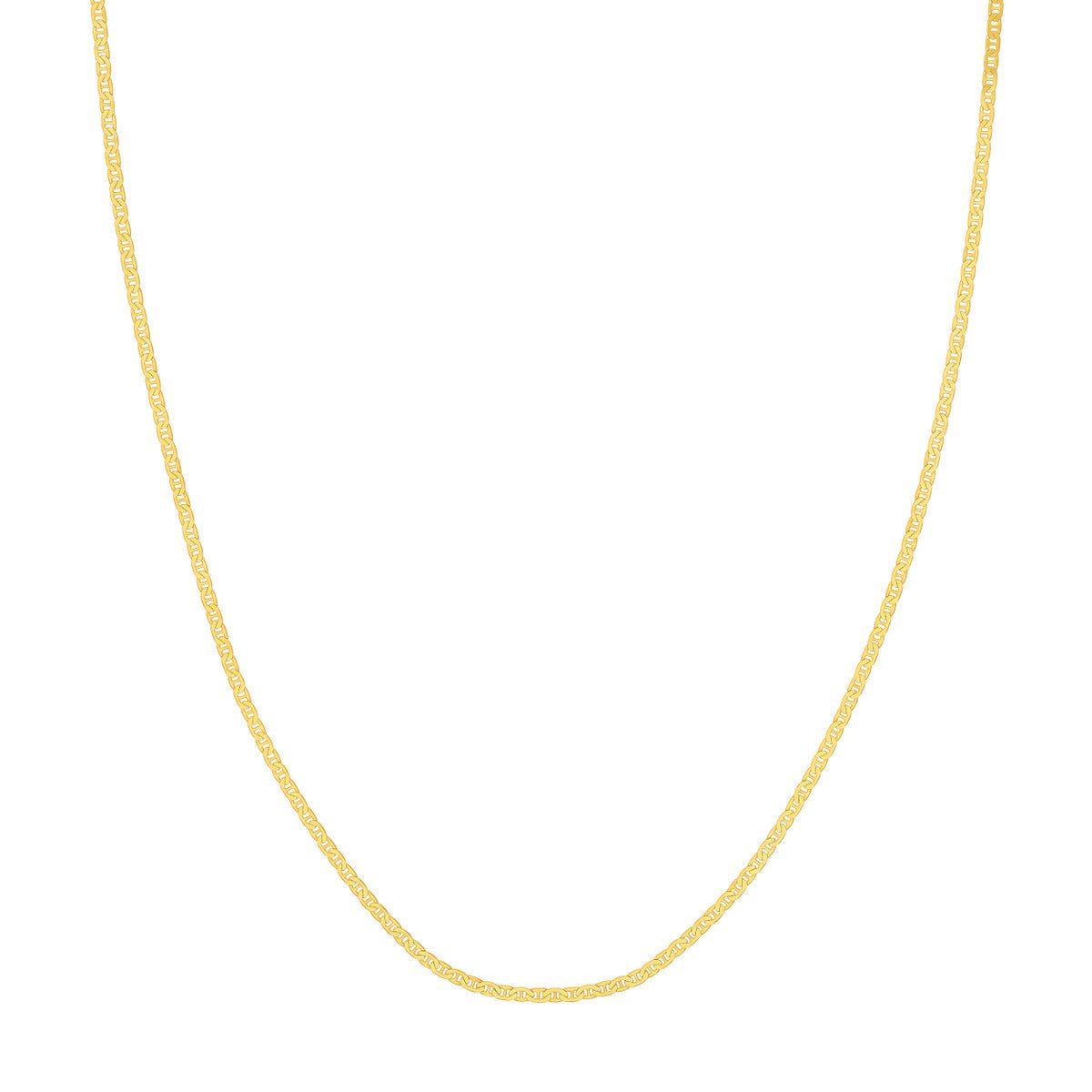 Birmingham Jewelry - 14K Yellow Gold 1.85mm Mariner Chain - Birmingham Jewelry