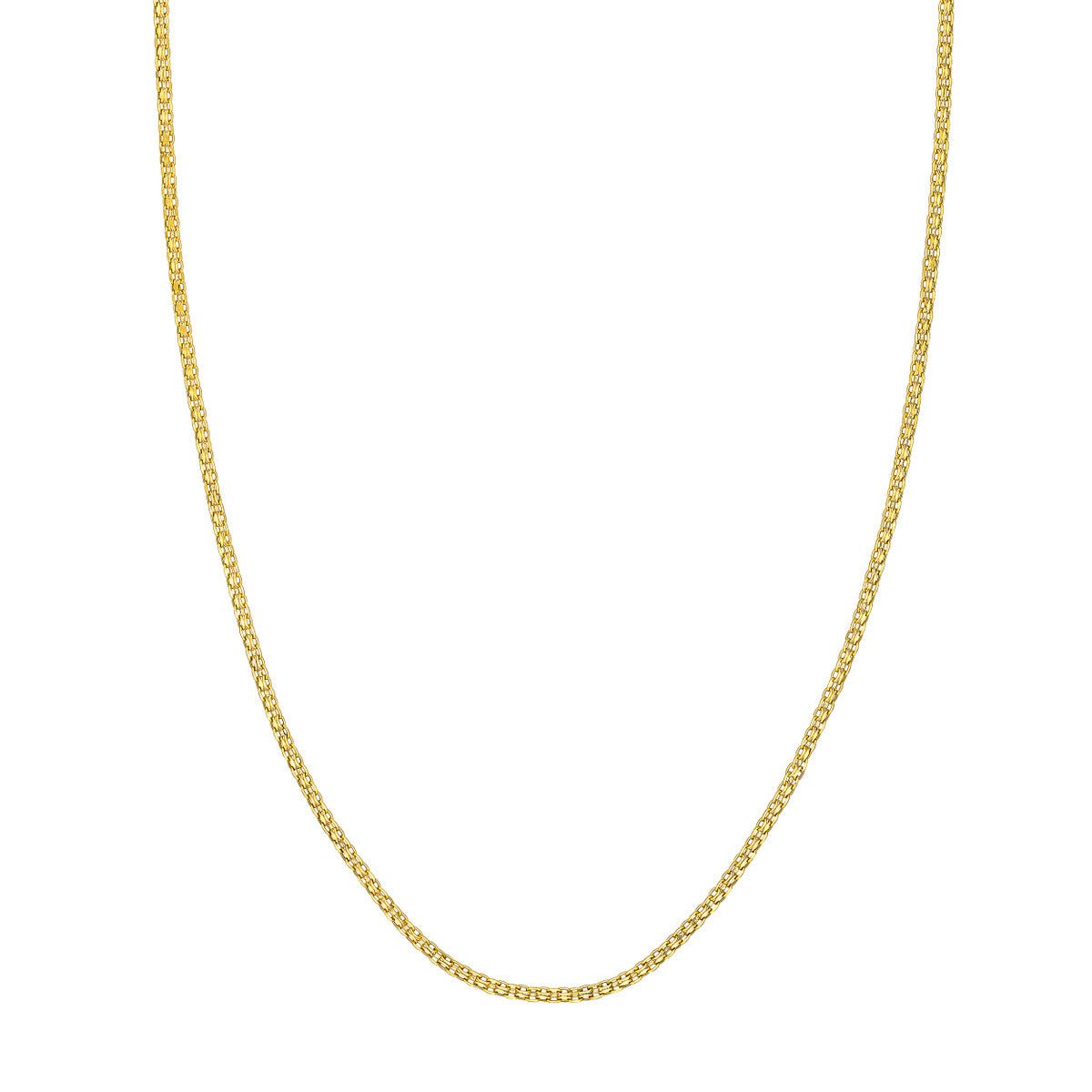 Birmingham Jewelry - 14K Yellow Gold 2.25mm Forzentina Bismark Chain - Birmingham Jewelry