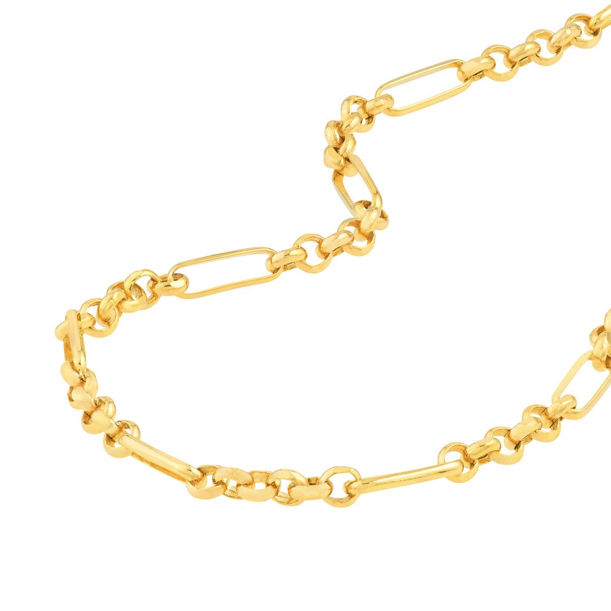 Birmingham Jewelry - 14K Yellow Gold 2.80mm 6+1 Rolo Chain - Birmingham Jewelry